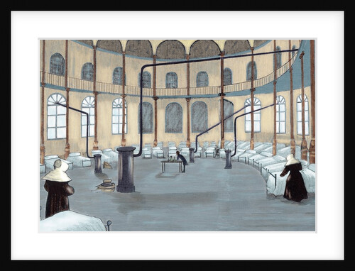 Spain. Madrid. Provisional hospital. 1890. by Anonymous