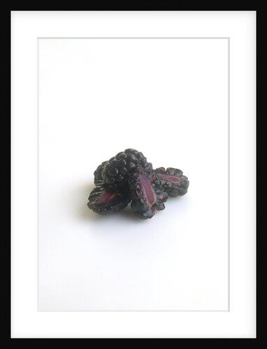 Halved blackberries by Anonymous