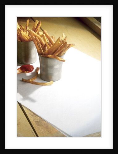 French fries with ketchup by Anonymous