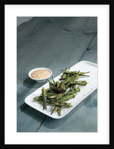 Okra with dip by Anonymous