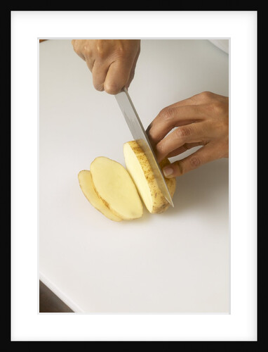Sliced potato by Anonymous