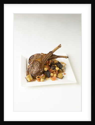 Lamb chops with eggplant by Anonymous