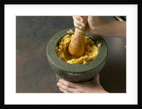 Mortar and pestle by Anonymous