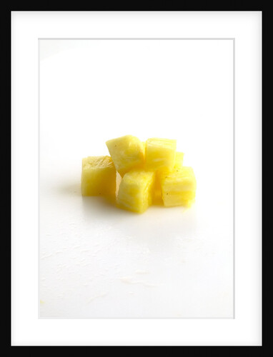 Diced pineapple by Anonymous