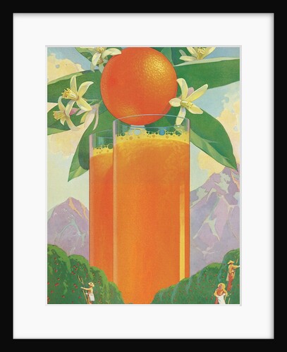 Giant Glasses of Orange Juice by Anonymous