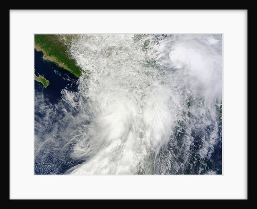 Satellite view of Hurrican Ingrid and Tropical Storm Manuel over Mexico by Anonymous
