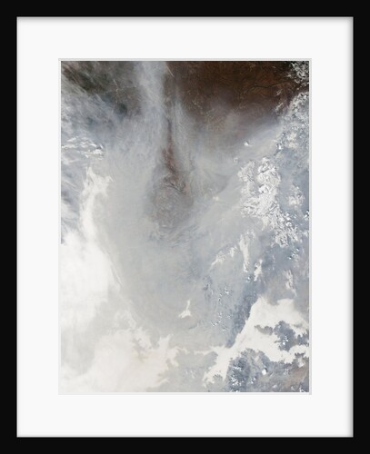 Satellite view of heavy smog and haze over Harbin in northeastern China by Anonymous