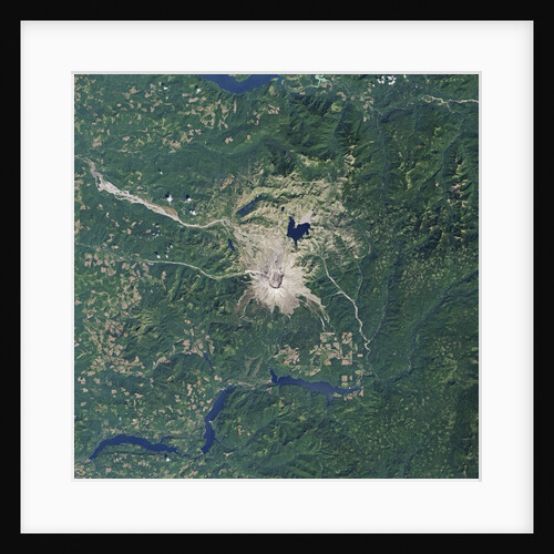 Satellite image of the Mount St. Helens National Volcanic Monument by Anonymous