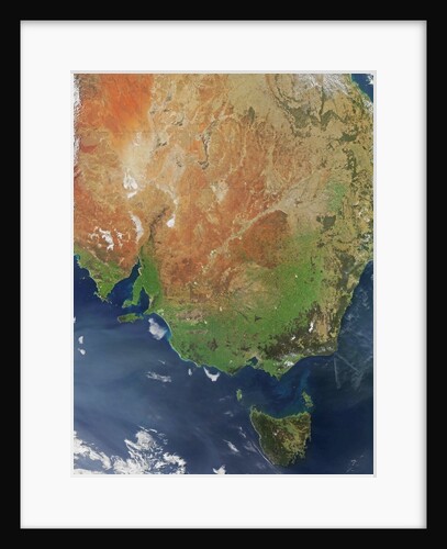 Satellite image of spring greening in southeastern Australia by Anonymous