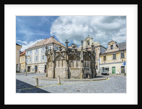 Gothic Stone Fountain by Anonymous