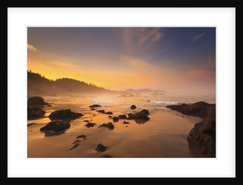 Sunrise over Crescent Beach, Oregon Coast, Pacific Ocean, Pacific Northwest by Anonymous