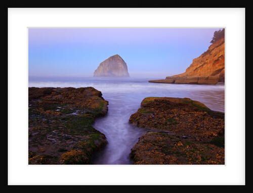 Beautiful sunrise over Haystack Rock, Cape Kiwanda, Oregon Coast, Pacific Ocean, Pacific Northwest by Anonymous