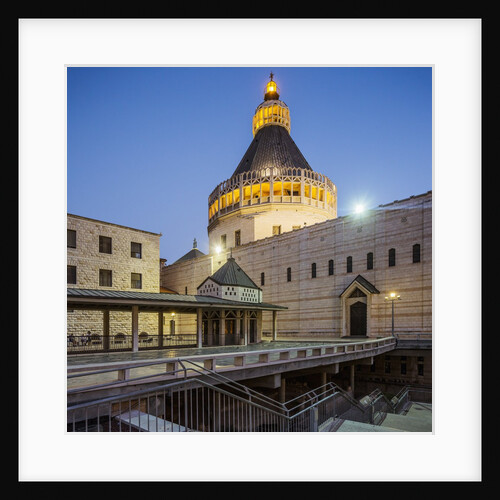 View of the Basilica of The Annunciation at twilight by Anonymous