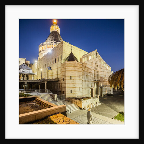 View of the Basilica of The Annunciation at twilight by Anonymous