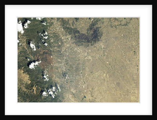 Satellite view of Colorado Springs and the Waldo Canyon Fire burn scar by Anonymous