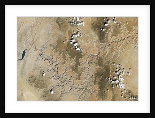 Satellite view of the Grand Canyon by Anonymous