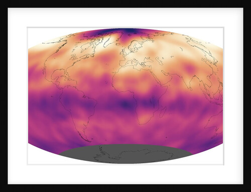 Map showing global pattern of atmospheric carbon dioxide by Anonymous
