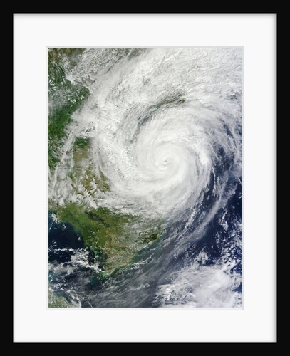 Satellite image of Typhoon Haiyan over Vietnam and China by Anonymous