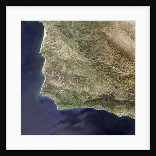 Satellite view of Lompoc, California and Vandenberg Air Force Base by Anonymous