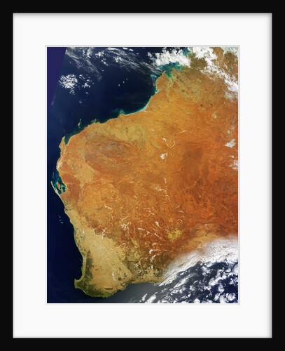 Satellite view of Western Australia by Anonymous