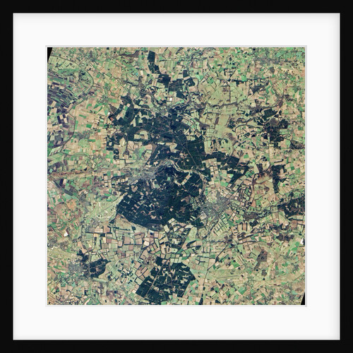 Satellite view of the village of Barton Bendish, England by Anonymous