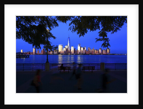 Downtown view from the Jersey City waterfront by Anonymous