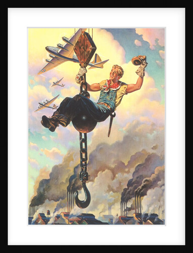 Cowboy Construction Worker on Hook by Anonymous