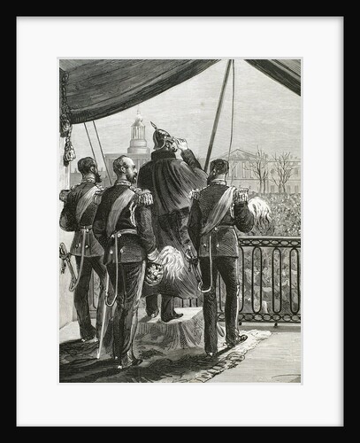 Popular support to the Tsar Alexander II (1818-1881). St. Petersburg. Russia. by Anonymous