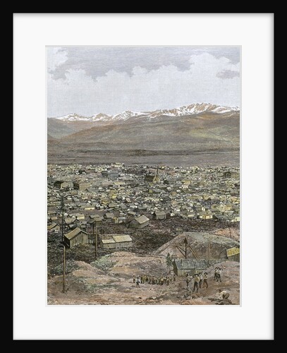 American West. Nineteenth century. Mining town of Leadville by Anonymous