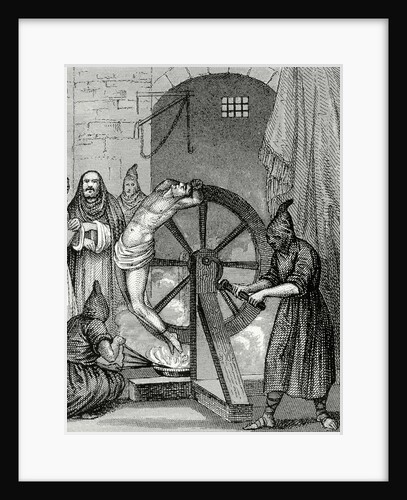 Inquisition. Instrument of torture. Wheel of Fortune. by Anonymous