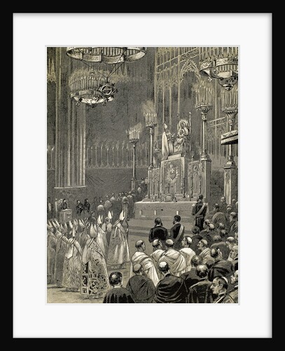 Coronation of the Virgin of Mercy in the Cathedral of Barcelona, Catalonia, Spain, 1888 by Anonymous