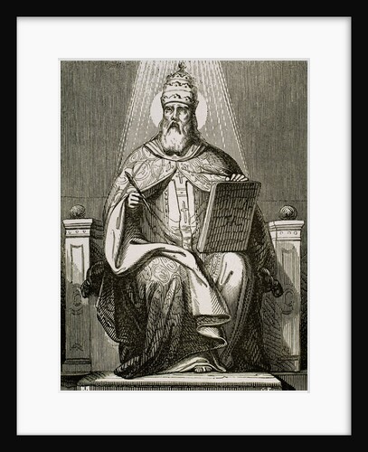 Saint Damasus I, (304-384). Roman pope (366-384). by Anonymous