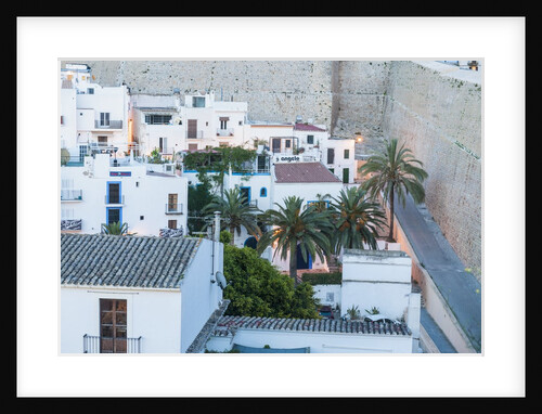 Balearic Islands - view of the old town and city walls by Anonymous