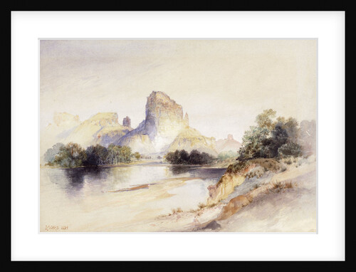Castle Butte, Green River, Wyoming by Thomas Moran
