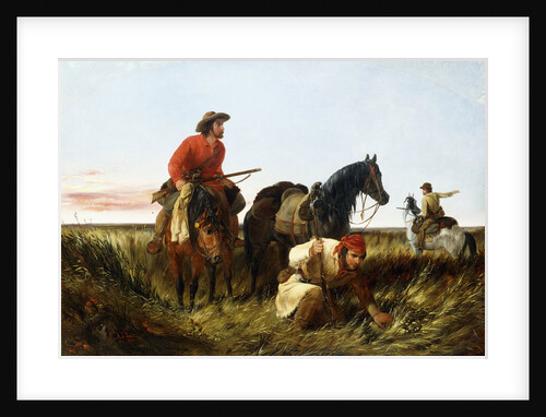 Trappers Following the Trail: At Fault by Arthur Fitzwilliam Tait