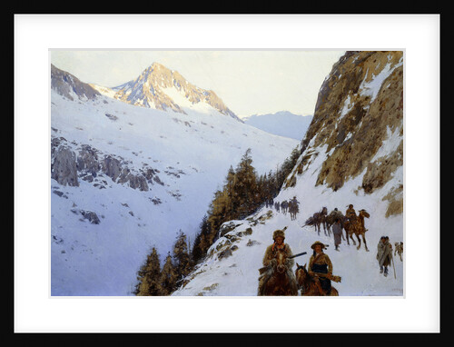 The Trail Over the Pass by Henry Francois Farny
