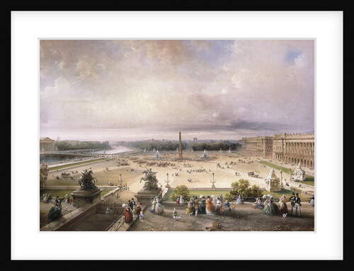 Place de la Concorde, Paris by Carlo Bossoli