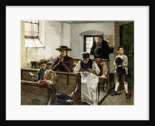 A Family in Prayer by Joseph Molitor Von Muhlfeld