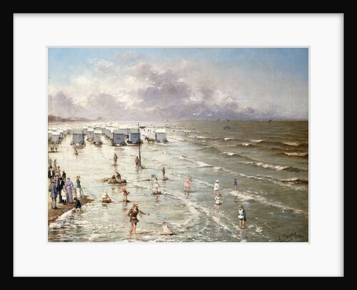 The Beach at Ostend by Adolphe Jacobs