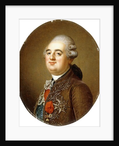 Portrait of King Louis XVI of France, bust-length by Adolf Ulrich Wertmuller