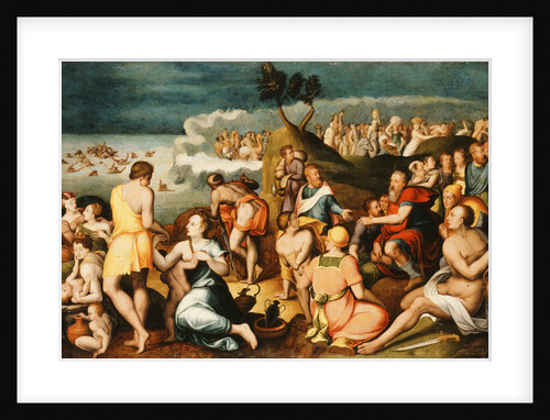 Moses and the Israelites Crossing the Red Sea by Circle of Anthonie Claessens