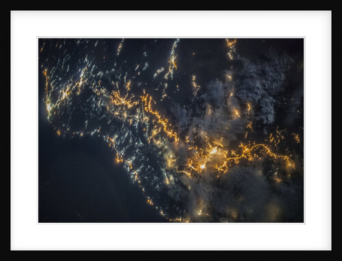 Astronaut photo of Southwestern Saudi Arabia at night by Anonymous
