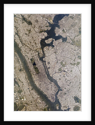 Satellite view of New York City by Anonymous