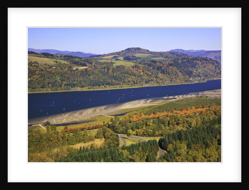 Looking East up the Columbia River, Columbia River Gorge National Scenic Area, Oregon by Anonymous