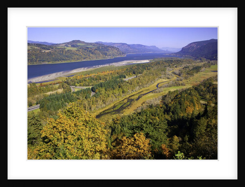 Looking East up the Columbia River, Columbia River Gorge National Scenic Area, Oregon by Anonymous