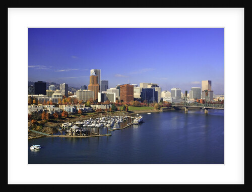 Portland water front and Willamitte river, Oregon by Anonymous