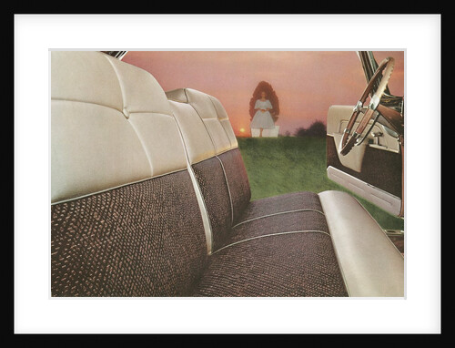 American Car Interior with Saintly Vision by Anonymous