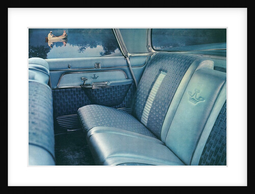 American Car Interior with Fishermen by Anonymous