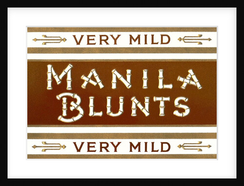 Cigar Box Graphics, Manila Blunts by Anonymous