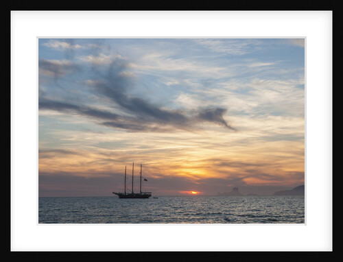 Balearic Islands - sunset time at Es Cavall d'en Borras Bay, parc de ses Salinas by Anonymous